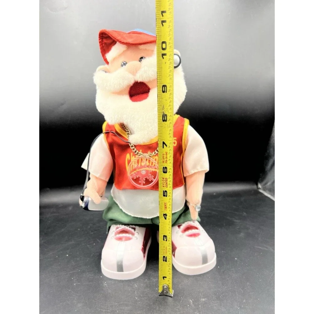VTG Gemmy Hip Hop Santa Animated Singing Rapping 12” Works 2 Songs Christmas